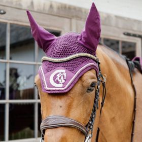Kentucky Horsewear Fly Veil Wellington 3D Logo Rope - Purple