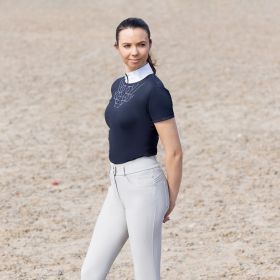 Coldstream Ledmore Diamante Breeches - Pearl Grey
