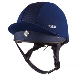 Charles Owen 4 Star Jockey Skull - Navy