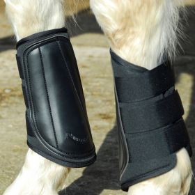 Rhinegold Breathable Neoprene Brushing Boots Black - Rhinegold
