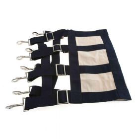 KM Elite Stall Guard - Navy Cream Fabric -  KM Elite