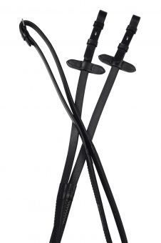 Collegiate Flexi Grip Reins Black