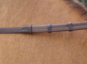 Amerigo Hand Grip Rubber Reins  Brown