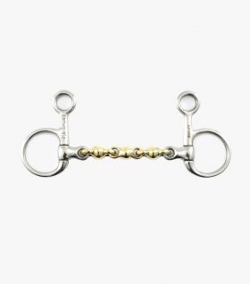 Premier Equine Brass Alloy Hanging Cheek with Waterford Mouth