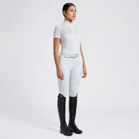 Cavalleria Toscana Women's Competition Shirt in Technical Jersey with Buttons Small - Cavalleria Toscana