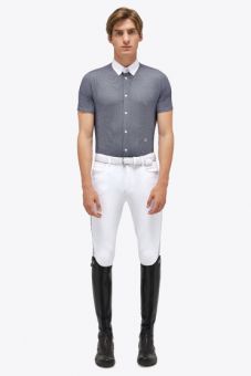 Cavalleria Toscana Men's Competition Shirt - Grey - Medium