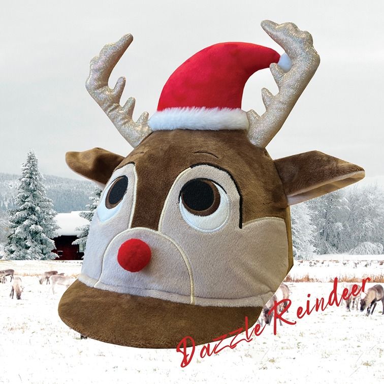 Equetech Dazzle Christmas Reindeer Hat Silk - Equetech
