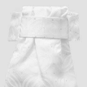 Equetech Deluxe Ready Tied Stock - Kiev Design-White