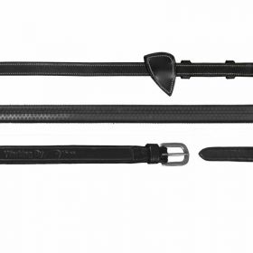 Dy’on Working Collection 1/2 Inch Rubber Reins - Black - Dy'on