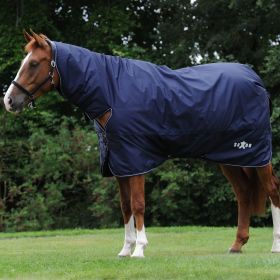 Saxon Defiant 600D Combo Neck Heavy Turnout Rug - Navy - Saxon