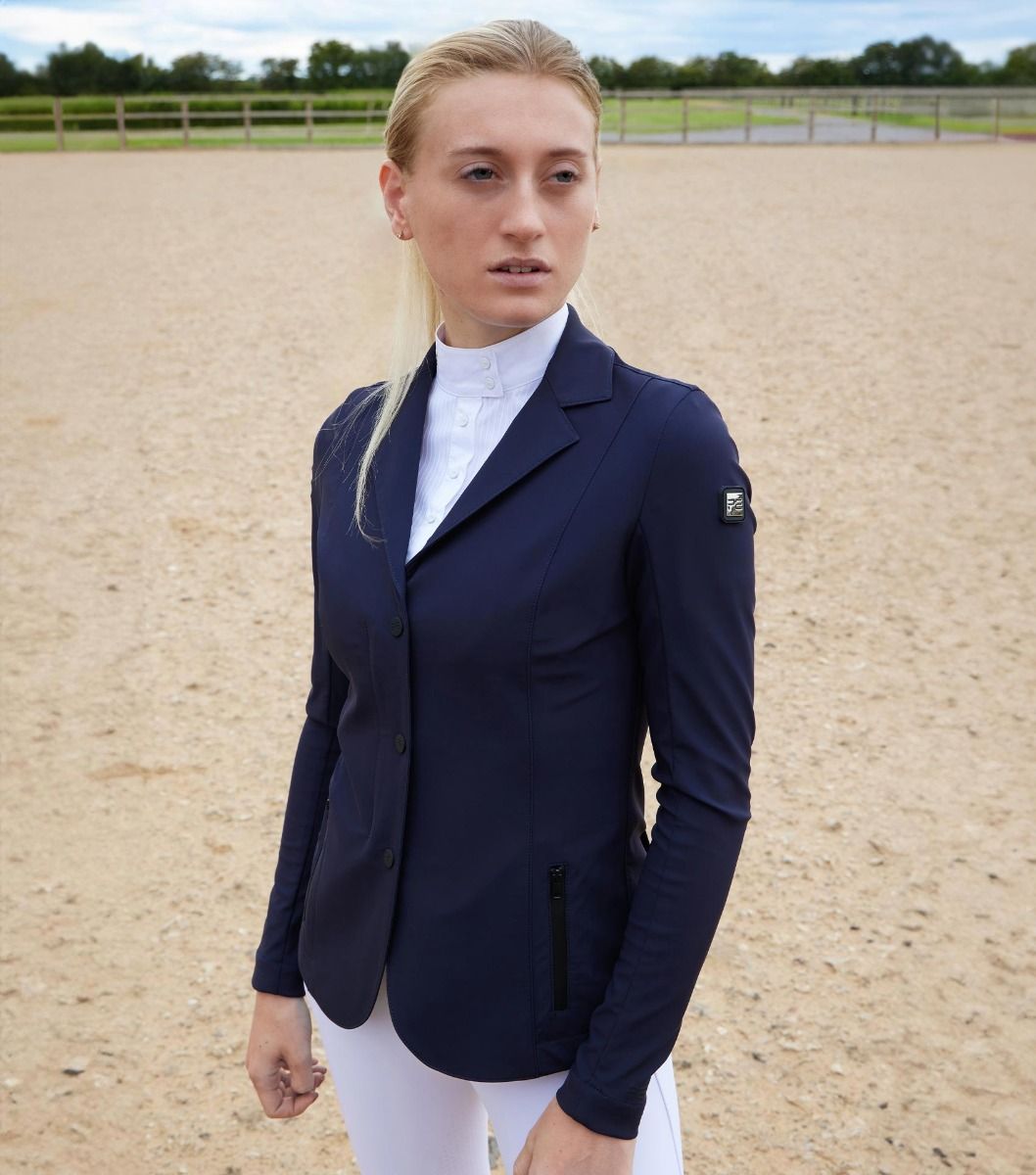 Premier Equine Evinco Ladies Competition Jacket - French Navy