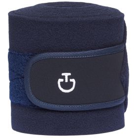 Cavalleria Toscana Fleece Leg Bandages - 2 Pack - Navy