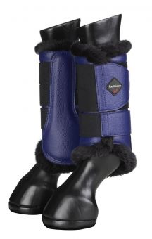 LeMieux Fleece Lined Brushing Boots Pair Ink - LeMieux