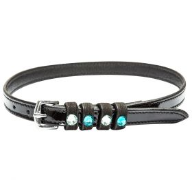 Imperial Riding IRHPardouz Leather Spur Straps - Black Blue