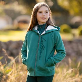 LeMieux Young Rider Hollie Sherpa Lined Hoodie - Evergreen - LeMieux