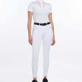 LeMieux Victoria Breech Suede Seat - White - LeMieux