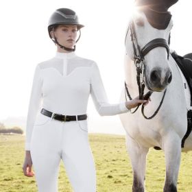 LeMieux Emily Long Sleeve Show Shirt - White