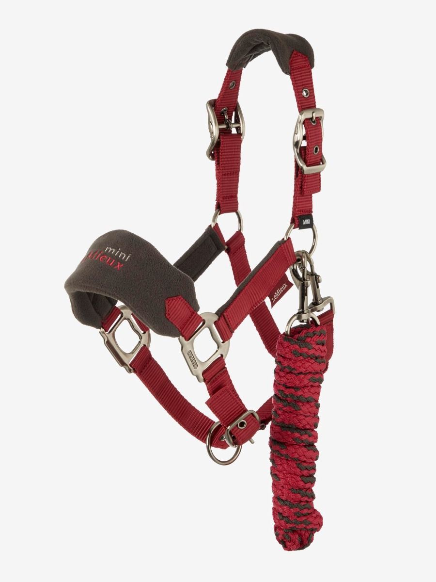LeMieux Vogue MINI Fleece Headcollar and Leadrope - Ember - LeMieux