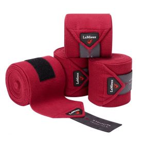 LeMieux Luxury Pony Size Polo Bandages - Set of Four Mulberry - LeMieux