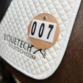 Equetech Luxe Dressage Saddle Cloth Number  - Pair - Rose Gold - Equetech