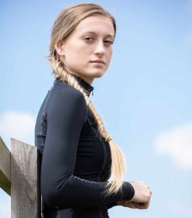 Premier Equine Ombretta Ladies Technical Riding Top Black
