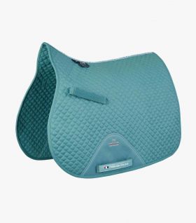 Premier Equine Plain Cotton Saddle Pad - GP/Jump Square Turquoise