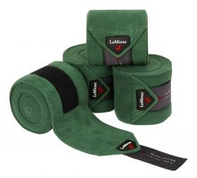 LeMieux Luxury Pony Size Polo Bandages - Set of Four Hunter Green