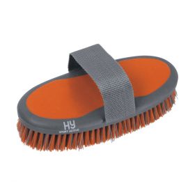 HySHINE Active Groom Sponge Brush Terracotta Orange