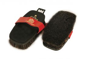 Equerry Leather Backed Body Brush Black Horse Hair - Equerry
