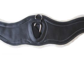 Rhinegold Vegan Friendly Fleece Lined Girth Black -  Rhinegold