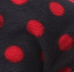 Crafty Ponies Hat Cover and matching Waistcoat with instruction booklet Black - Red Spot