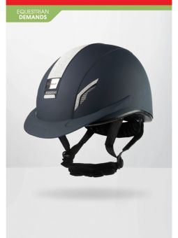 John Whitaker VX2 Sparkly Competition Approved Helmet  Navy - Silver