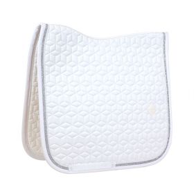 Kentucky Horsewear Glitter Rope Dressage Saddle Pad - White