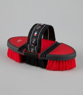 Premier Equine Soft-Touch Flexi Body Brush - Red Black