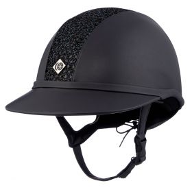 Charles Owen SP8 Plus  Leather Look Sparkly - Navy
