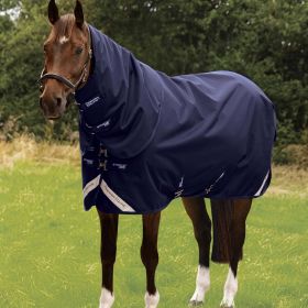 Premier Equine Stratus 1200 Series 200g Turnout Rug with Classic Neck Cover-Navy-6'6 - EU 145 - Premier Equine