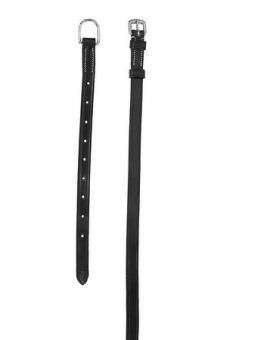 PS of Sweden Flat throatlatch with White stitches Black