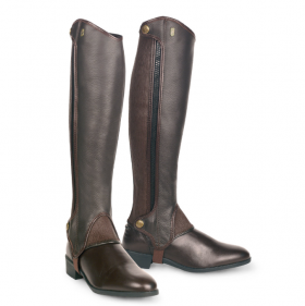 Tredstep Deluxe Half Chaps - Brown - 35cm H/35cm W (14in H/14in W) - Tredstep Ireland