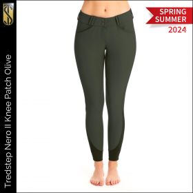 Tredstep Symphony Nero II Knee Patch Breeches-Olive-28in Ladies/EU38/UK10/PS of Sweden EU36 - Tredstep Ireland