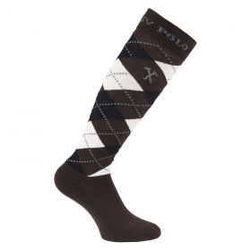 HV Polo HVPArgyle Socks-Coffee-One Size UK 2-5 35-38 -  HV Polo