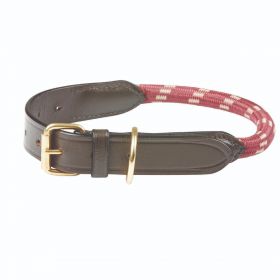 Weatherbeeta Rope Leather Dog Collar
