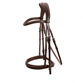 Schockemohle Anatomic Montreal Select Cavesson Bridle Espresso Brown - Schockemohle