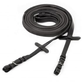 Schockemohle Neo Rubber Reins with Buckle Black