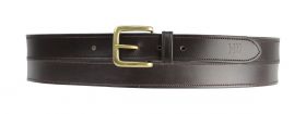 Hy Plain Leather Belt - Black - HY