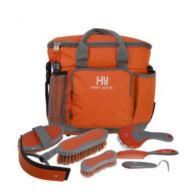 Hy Sport Active Complete Grooming Bag - Terracotta Orange - HY