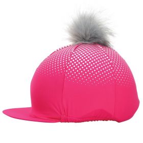 Hy Equestrian Glitter Explosion Hat Cover Cerise - HY