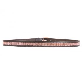 Hy Equestrian Rosciano Rose Gold Belt - Brown Rose Gold -  HY