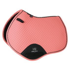 Hy Sport Active Close Contact Saddle Pad - Coral Rose