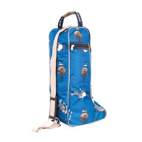 Hy Equestrian Thelwell Collection Jumps Boot Bag - Blue - HY