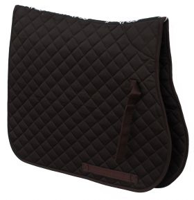 Rhinegold Cotton Quilted Saddle Cloth Brown